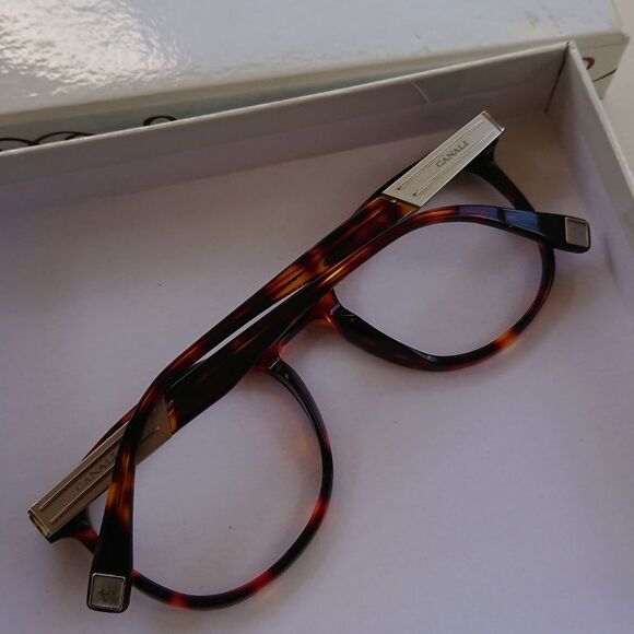 Canali co305 c02 52 21 142mm Tortoise Shell Glasses frame Only New - Picture 4 of 12